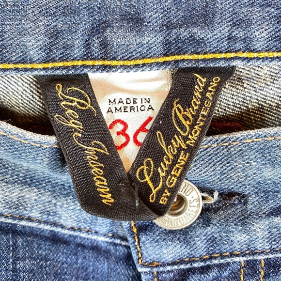 Lucky Brand Mens 181 Jeans Sz 36x32 Relaxed Straight Medium Wash 100% Cotton USA - Picture 10 of 16